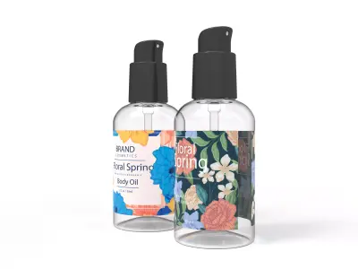 Spray Bottles Low-poly 3D model