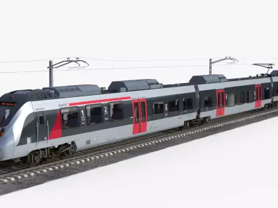 Bombardier TALENT 2 Train Abelio Low-poly 3D model