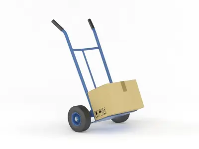 Hand Truck 3D model by javidan