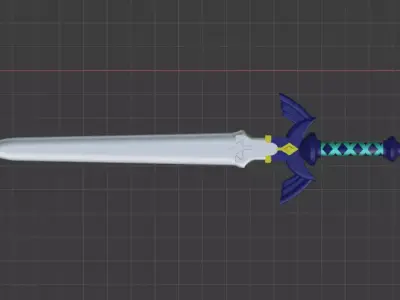 Links Sword Low-poly 3D model