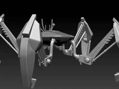 LM-432 Crab Droid One12 Articulation STL 3D print files 3D print model