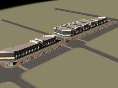 Architecture building 3D model