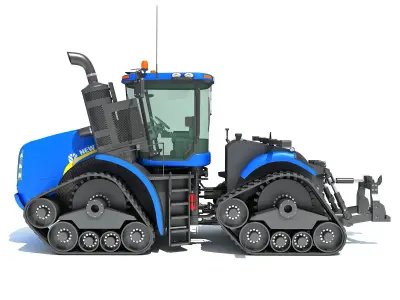 Track Tractor New Holland 3D model