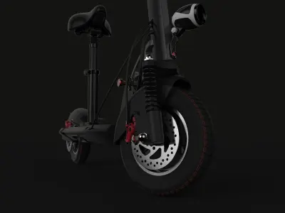 electric scooter 3D print model get