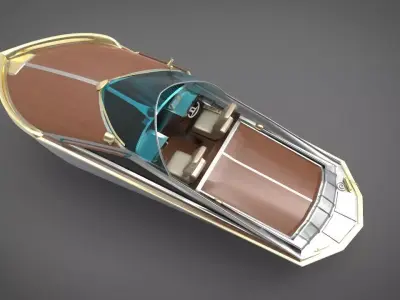 motor boat yacht 3D model