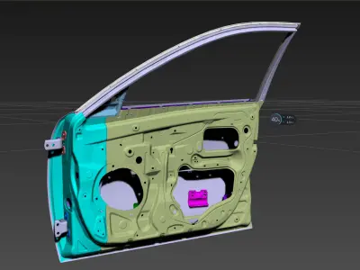 CATIA CAR DOOR FRAME 3D model