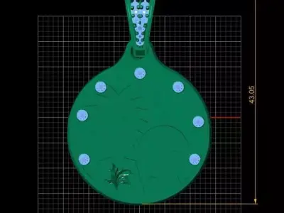 Performance Diamond Pendant 3D print model