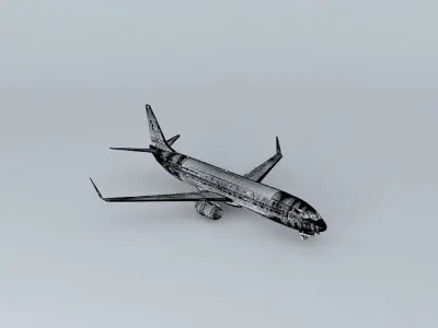 Central Airlines Boeing 737-839B Interior Free 3D model