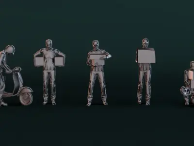 Delivery Man 3D model