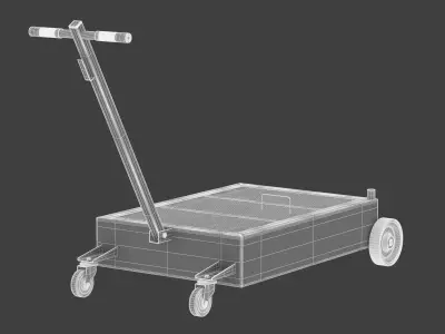 Garage Low Level Oil Drainer 3D model