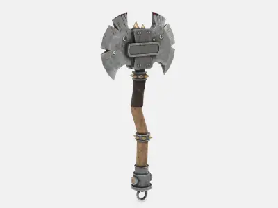 Troll  Axe Low-poly 3D model