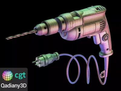 DeWalt Drill 3D model