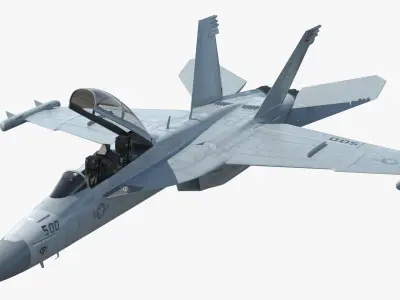 Aircraft Boeing EA-18G without Armament Rigged 3D model purchase