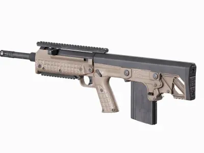 Kel-Tec RFB 762x51 NATO Bullpup Rifle Low-poly 3D model