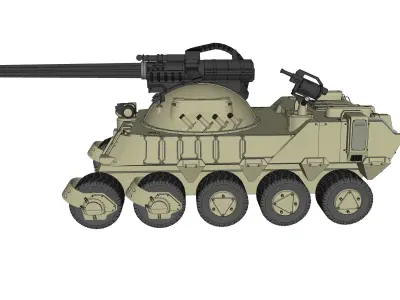 apc 3 military vehicle 3D model