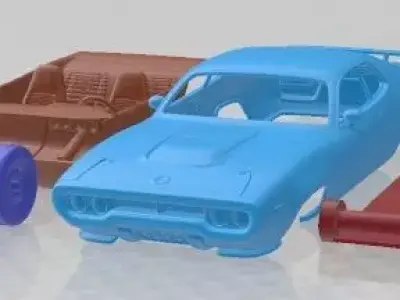 Plymouth Road Runner GTX 1972 Printable Car 3D print model