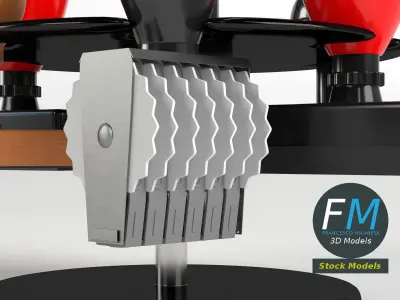 Rubber stamp rack 3D model