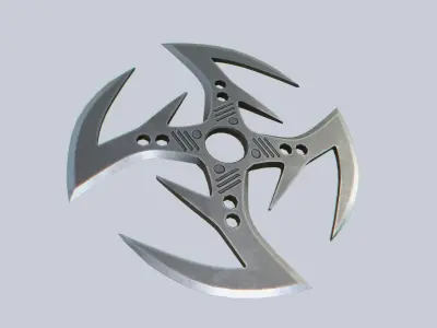 Shuriken Low-poly 3D model order