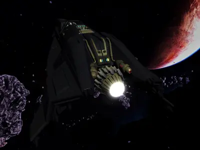 WIPE OUT - XD SPACE FIGHTER Low-poly 3D model