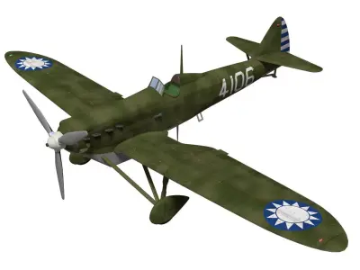Dewoitine D510 3D model buy