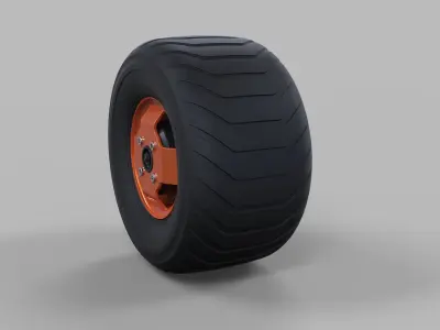 Wheel from Stator electric scooter 3D model