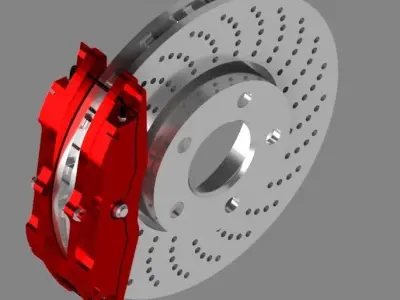 Car Brake Disc 3D model