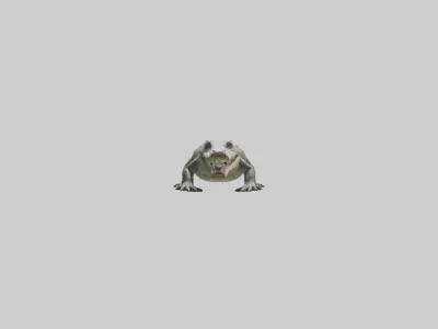 Philippine crocodile Low-poly 3D model