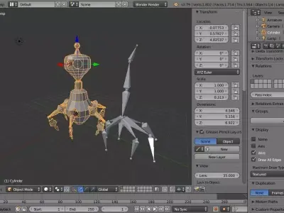 Sentry robot - Rawly Low-poly 3D model