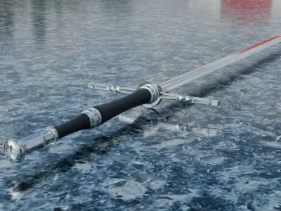 Bastard sword  Free 3D model