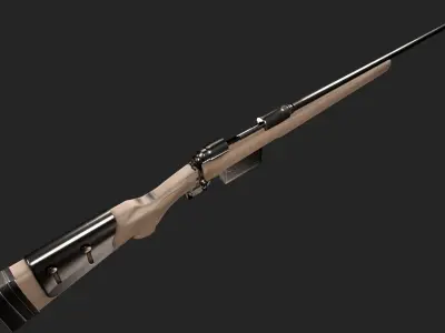 Sniper Rifle 3D model 3