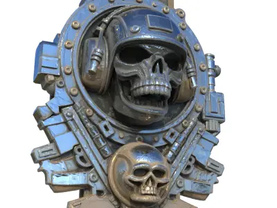 Iron - Skull Emblem 3D model