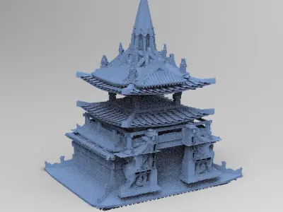 General Warlord Temple Palace 1  3D model