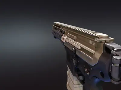 Sig MCX Raptor Low-poly 3D model