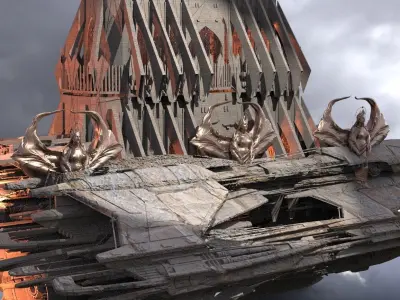 Pharaoh Arch Airship 1 3D model
