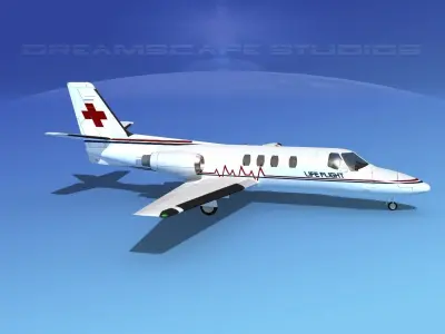 Cessna 500 Citation I V14 3D model purchase