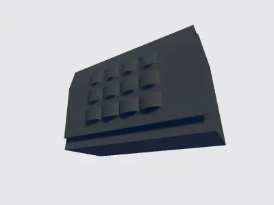 MIlitary Storage Low-poly 3D model