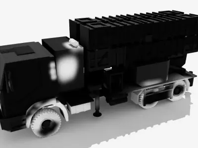 Khordad-15 Iranian Heat Map Low-poly 3D model
