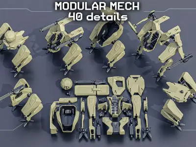 Mech Modular Free 3D print model