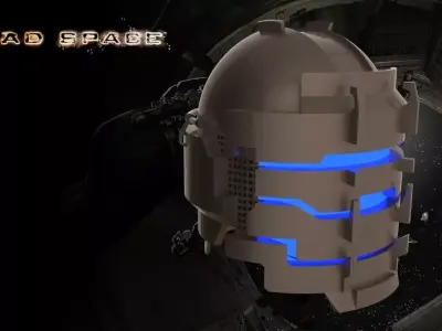 Dead Space - Isaac Clarke helmet  Obsidian Suite Free 3D model