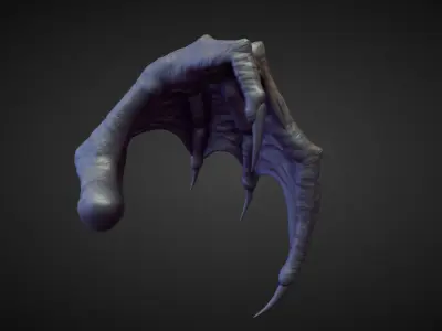 WING31 high poly sculpt 3D model