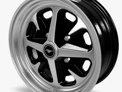 Legendary Wheel Co Magnum 400 Alloy Wheel Gloss Black  3D model