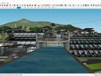 Sketchup Recreational Tourism building B10 3D model