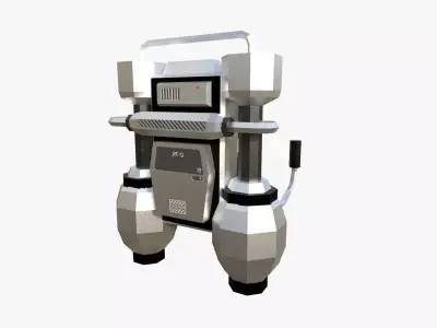 Jetpack Low Poly G05 - SciFi Character Design Low-poly 3D model