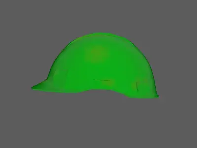 Safety Helmet Low Poly Low-poly 3D model buy
