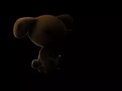 Dog Rig Low-poly 3D model