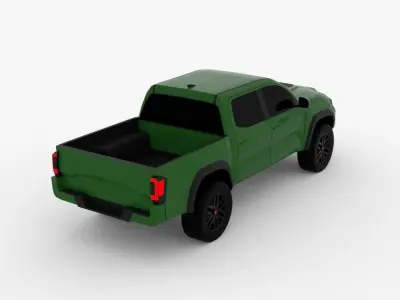 Toyota Tacoma TRD Free low-poly 3D model