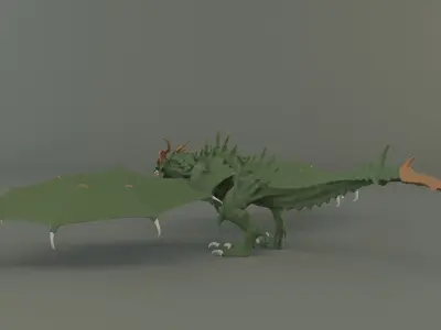 Big dragon model 3D model