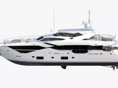 Luxury Motor Super Yacht 3D model