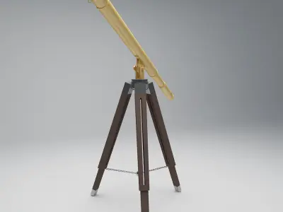 Antique Telescope 3D model