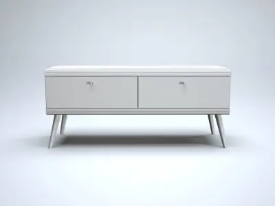Modern Chest of Drawers Low-poly 3D model
